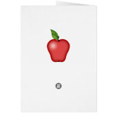 先生のApple Teacupサンキューカード (裏面)