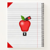 先生のApple Teacupルール（大） ノートブック (裏面)