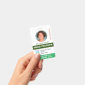 先生のID名タグ、役職、ロゴ写真 バッジ (手持ち)