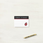 先生のLadybug Post It Notesギフト ポストイット (デスク上)