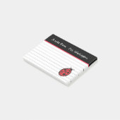 先生のLadybug Post It Notesギフト ポストイット (アングル)