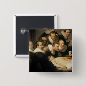 先生のNicolaes Tulp 1632年解剖学のレッスン 缶バッジ (正面&裏面)
