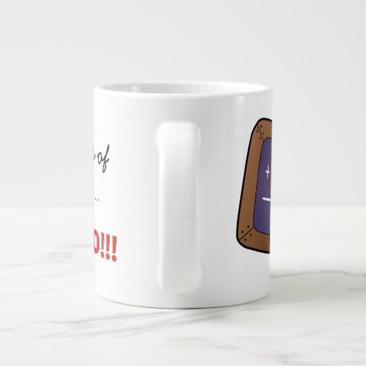 先生はあなたの子供の未来についての真実を知っています ジャンボコーヒーマグカップ (裏面)