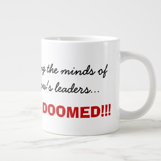 先生はあなたの子供の未来についての真実を知っています ジャンボコーヒーマグカップ (右)