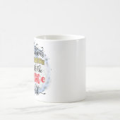 先生はいつも素敵なリストを作るクリスマスプレゼント コーヒーマグカップ (中央)