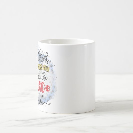 先生はいつも素敵なリストを作るクリスマスプレゼント コーヒーマグカップ (中央)