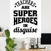 先生はすごい英雄に変装している ポスター (ホームオフィス)