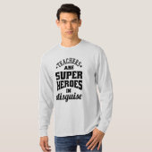 先生はすごい英雄に変装している Tシャツ (正面フル)