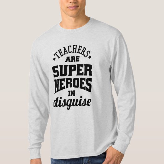先生はすごい英雄に変装している Tシャツ (正面)