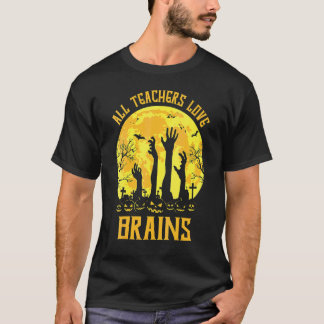 先生はみんな脳が好き ハロウィンのカボチャ Tシャツ