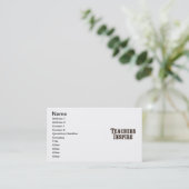 先生はインスパイア 名刺 (スタンド正面)