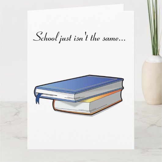 先生はクラスからすぐに大きなカードを得る カード (正面)