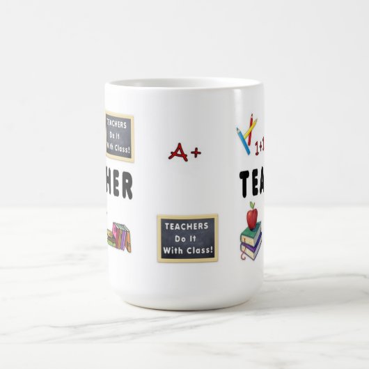 先生はクラスとのそれをします コーヒーマグカップ (中央)