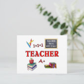 先生はクラスと一緒にやる ポストカード (スタンド正面)