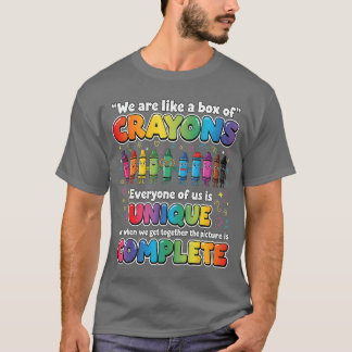 先生はクレヨンの箱のような存在 Funny Back to Tシャツ