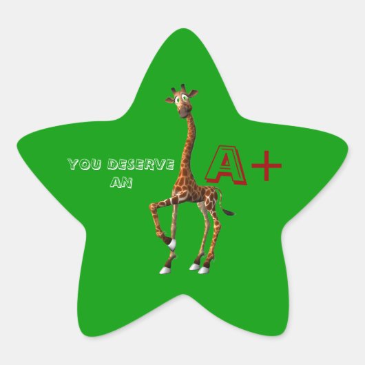 先生はステッカーを賞賛 星シール (正面)