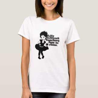 先生はナンシーとクラスをファンシー持つ Tシャツ