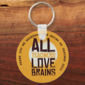 先生はパーソナライズされた4ドル以下の贈り物を愛する キーホルダー (正面)