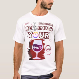 先生はワインティーを覚えている Tシャツ
