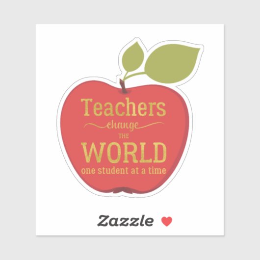 先生は世界の赤りんごの引用文を変える シール (シート)