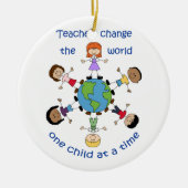 先生は世界を変えます セラミックオーナメント (正面)