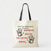 先生は今日明日触れます-バッグを個人化して下さい トートバッグ (正面)