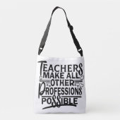 先生は他のすべての職業を可能にする。 クロスボディバッグ (裏面)