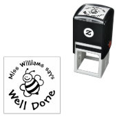 先生は可愛いハチに上手に言前向きう セルフインキングスタンプ (インサイチュ)