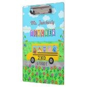 先生は名前をカスタムする|かわいいバス動物感謝していしています クリップボード (左)