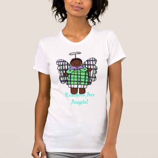 先生は天使です! (アフリカ系アメリカ人) Tシャツ (正面)
