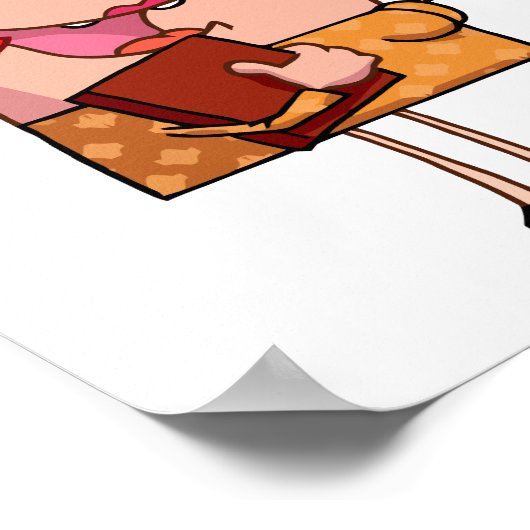 先生は女性の先生漫画を支配する ポスター (角)