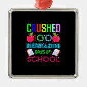 先生は学校の100のメルマージング日を粉砕 メタルオーナメント (正面)