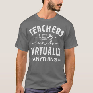 先生は実質的に何でもできおもしろいる先生V Tシャツ
