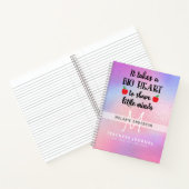 先生は小さな心を形成するために大きなハートを取る ノートブック (内部)