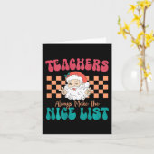 先生は常に素敵なリストのクリスマスを作教える カード (黄色い花)