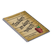 先生は常に「書」 ノートブック (右側)