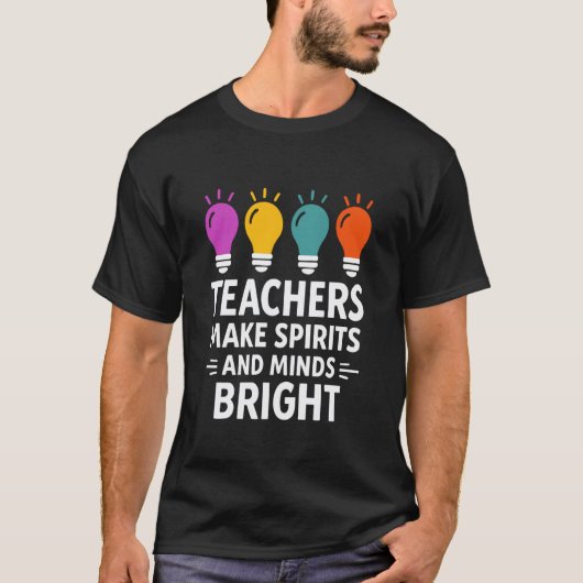 先生は心と精神を明るくする Tシャツ (正面)