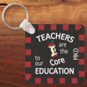 先生は我々の教育の中核である キーホルダー (正面)