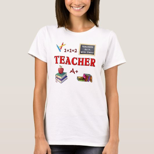 先生は授業で行う Tシャツ (正面)