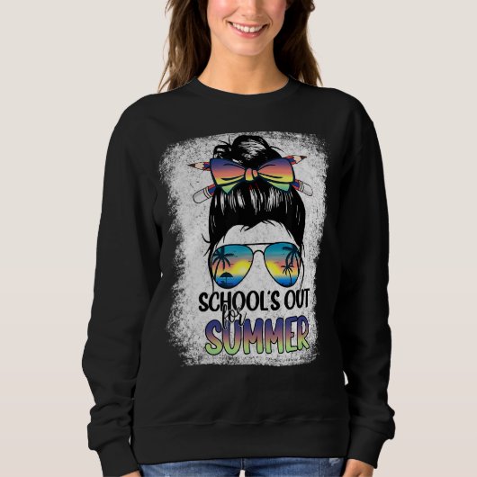 先生は昨夏の学校の終わり スウェットシャツ (正面)