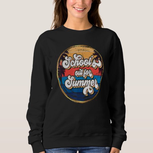 先生は昨夏の学校の終わり スウェットシャツ (正面)