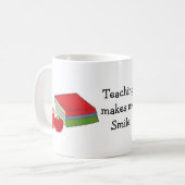 先生は最高!先生の笑顔 コーヒーマグカップ (正面左)