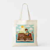 先生は永遠に太陽の光を育てる種を植える トートバッグ (裏面)