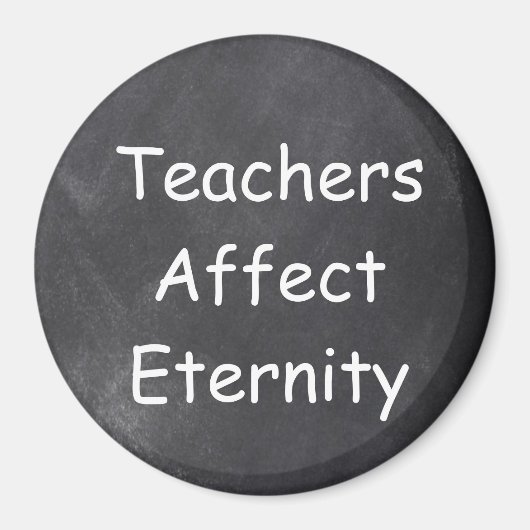 先生は永遠に影響を与えるChalkboardデザインギフト マグネット (正面)