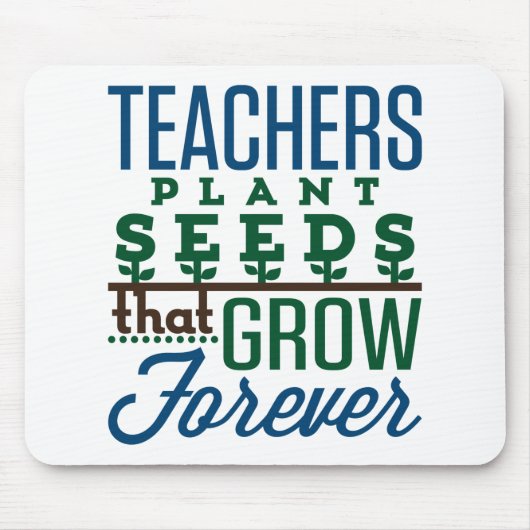 先生は永遠に成長する植物の種子先生 マウスパッド (正面)