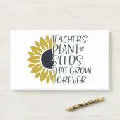 先生は永遠に成長する植物の種子引用文 ポストイット (デスク)