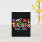 先生は永遠に成長する種を植える カード (黄色い花)