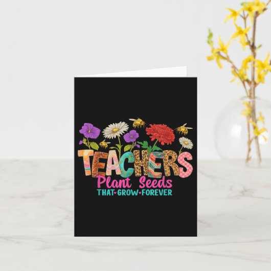 先生は永遠に成長する種を植える カード (黄色い花)