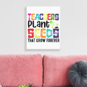 先生は永遠に成長する種を植える キャンバスプリント (インサイチュ (リビング))