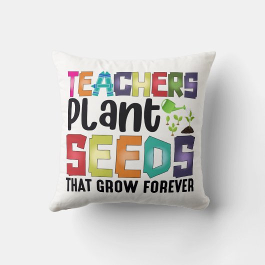 先生は永遠に成長する種を植える クッション (裏面)